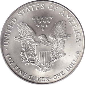2000 SILVER LIBERTY DOLLAR USA - SILVER WORLD COINS - Cambridgeshire Coins