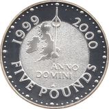2000 SILVER MILLENIUM COIN FIVE POUNDS UNITED KINGDOM ( PROOF ) - SILVER PROOF - Cambridgeshire Coins