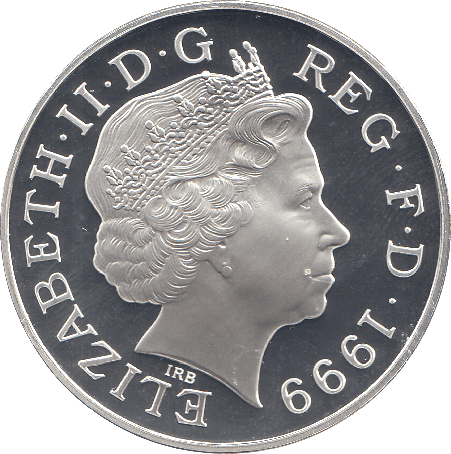 2000 SILVER MILLENIUM COIN FIVE POUNDS UNITED KINGDOM ( PROOF ) - SILVER PROOF - Cambridgeshire Coins