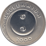 2000 SILVER MILLENIUM COIN ONE LATS LATVIA ( PROOF ) - SILVER PROOF - Cambridgeshire Coins