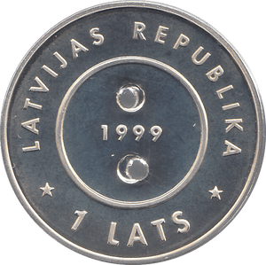 2000 SILVER MILLENIUM COIN ONE LATS LATVIA ( PROOF ) - SILVER PROOF - Cambridgeshire Coins