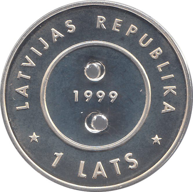 2000 SILVER MILLENIUM COIN ONE LATS LATVIA ( PROOF ) - SILVER PROOF - Cambridgeshire Coins