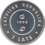 2000 SILVER MILLENIUM COIN ONE LATS LATVIA ( PROOF ) - SILVER PROOF - Cambridgeshire Coins