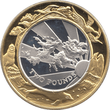 2000 SILVER MILLENIUM COIN TWO POUNDS FALKLAND ISLANDS ( PROOF ) - SILVER PROOF - Cambridgeshire Coins