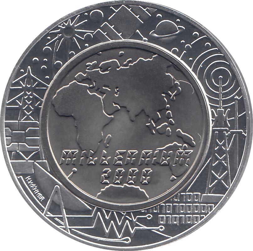 2000 SILVER MILLENNIUM COIN 100 SCHILLINGS AUSTRIA ( PROOF ) - SILVER PROOF - Cambridgeshire Coins