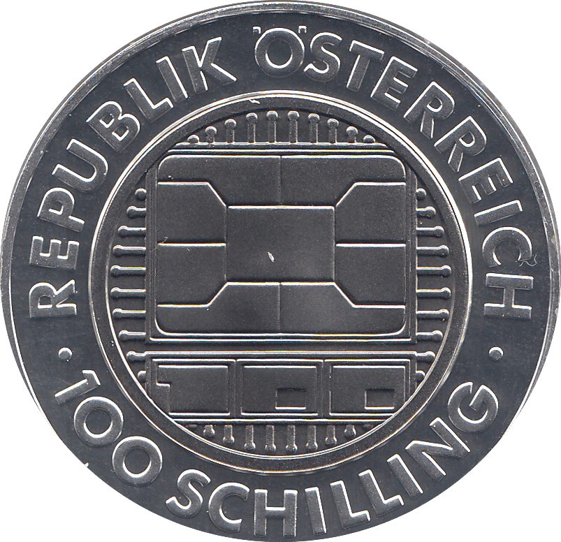 2000 SILVER MILLENNIUM COIN 100 SCHILLINGS AUSTRIA ( PROOF ) - SILVER PROOF - Cambridgeshire Coins