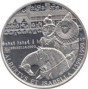 2000 SILVER MILLENNIUM COIN 500 FRANCS BELGIUM ( PROOF ) - SILVER PROOF - Cambridgeshire Coins