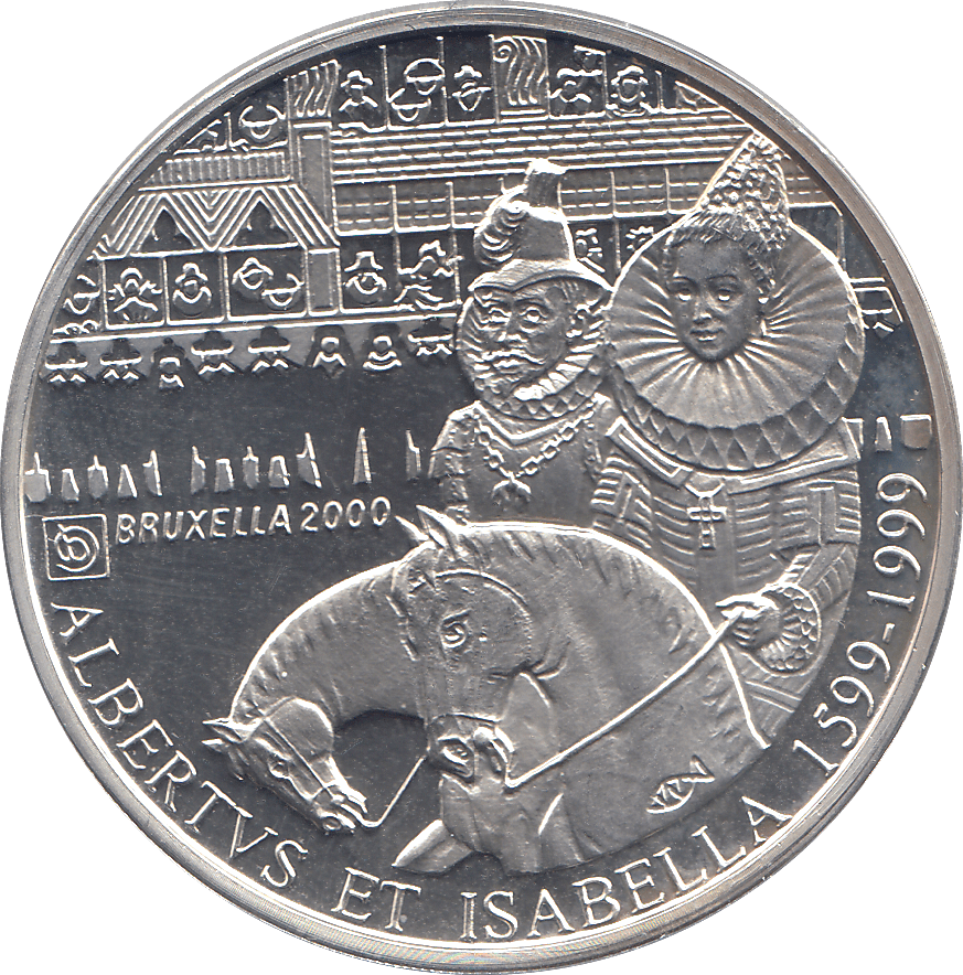 2000 SILVER MILLENNIUM COIN 500 FRANCS BELGIUM ( PROOF ) - SILVER PROOF - Cambridgeshire Coins