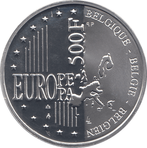 2000 SILVER MILLENNIUM COIN 500 FRANCS BELGIUM ( PROOF ) - SILVER PROOF - Cambridgeshire Coins