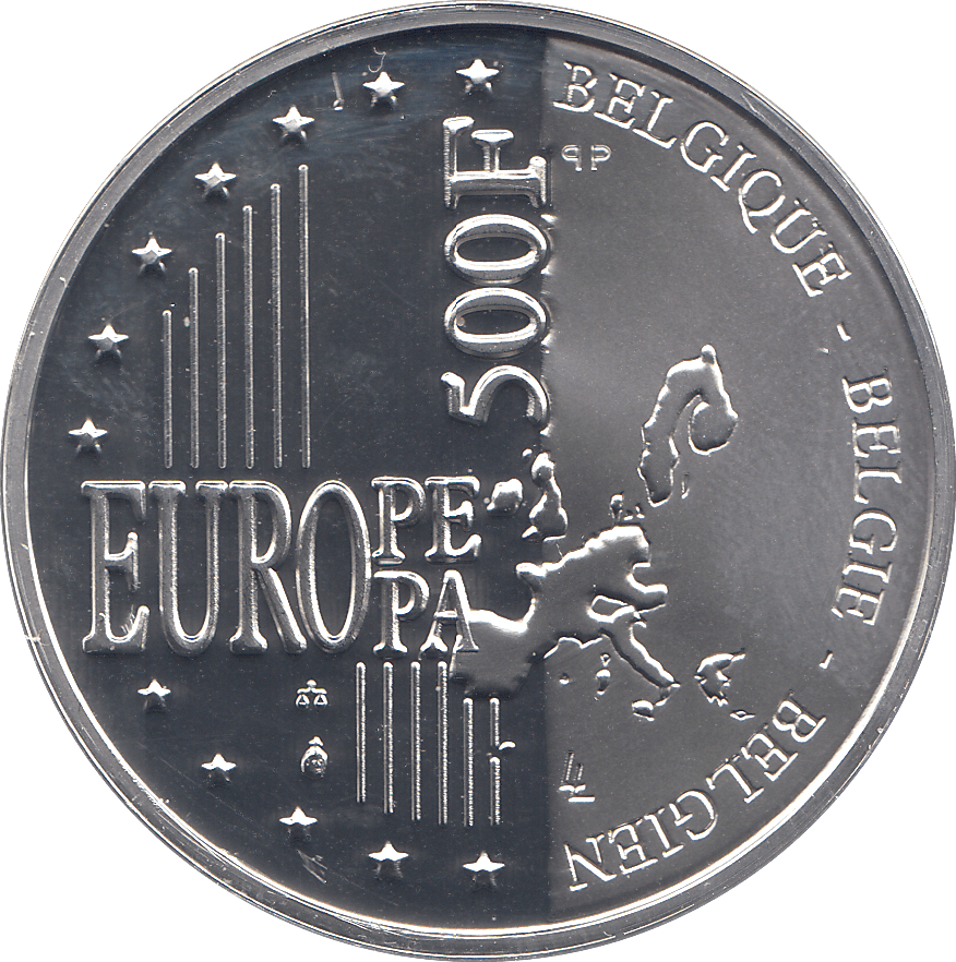 2000 SILVER MILLENNIUM COIN 500 FRANCS BELGIUM ( PROOF ) - SILVER PROOF - Cambridgeshire Coins