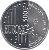 2000 SILVER MILLENNIUM COIN 500 FRANCS BELGIUM ( PROOF ) - SILVER PROOF - Cambridgeshire Coins