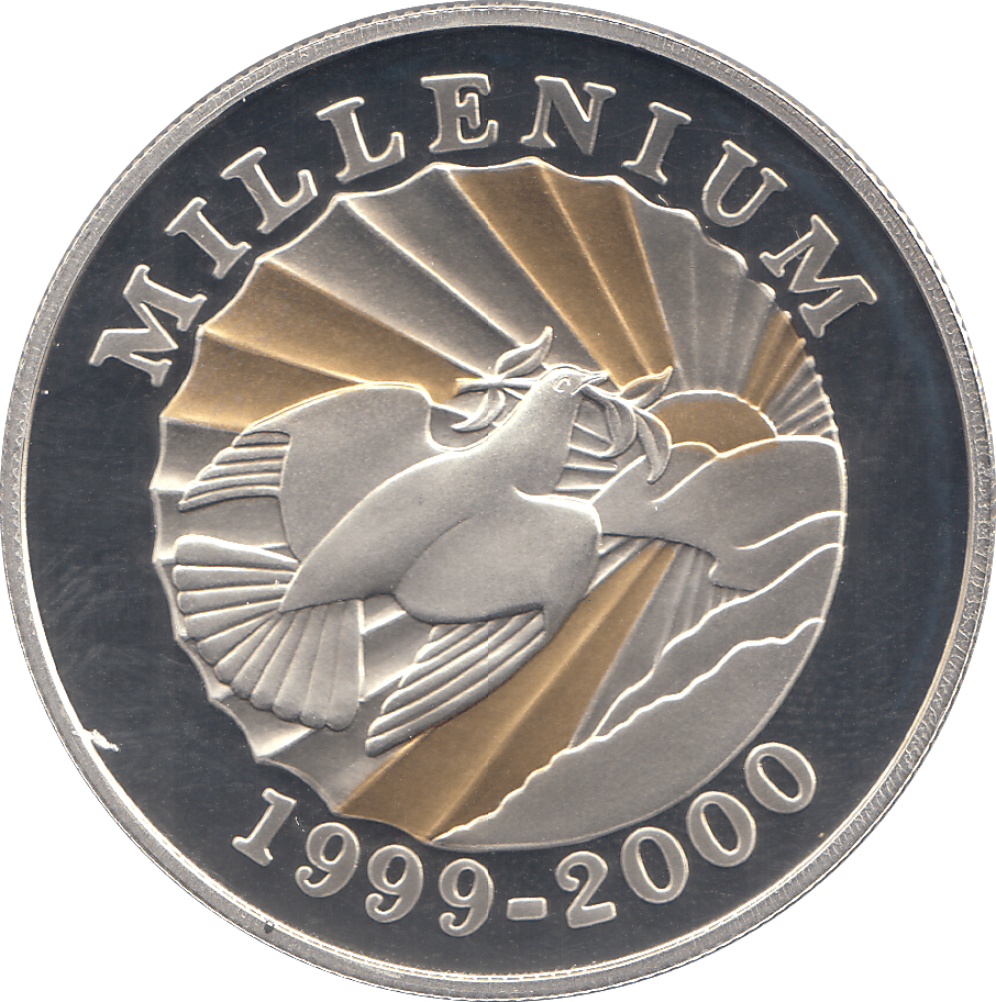 2000 SILVER MILLENNIUM COIN 500 GOURDES HAITI ( PROOF ) - SILVER PROOF - Cambridgeshire Coins