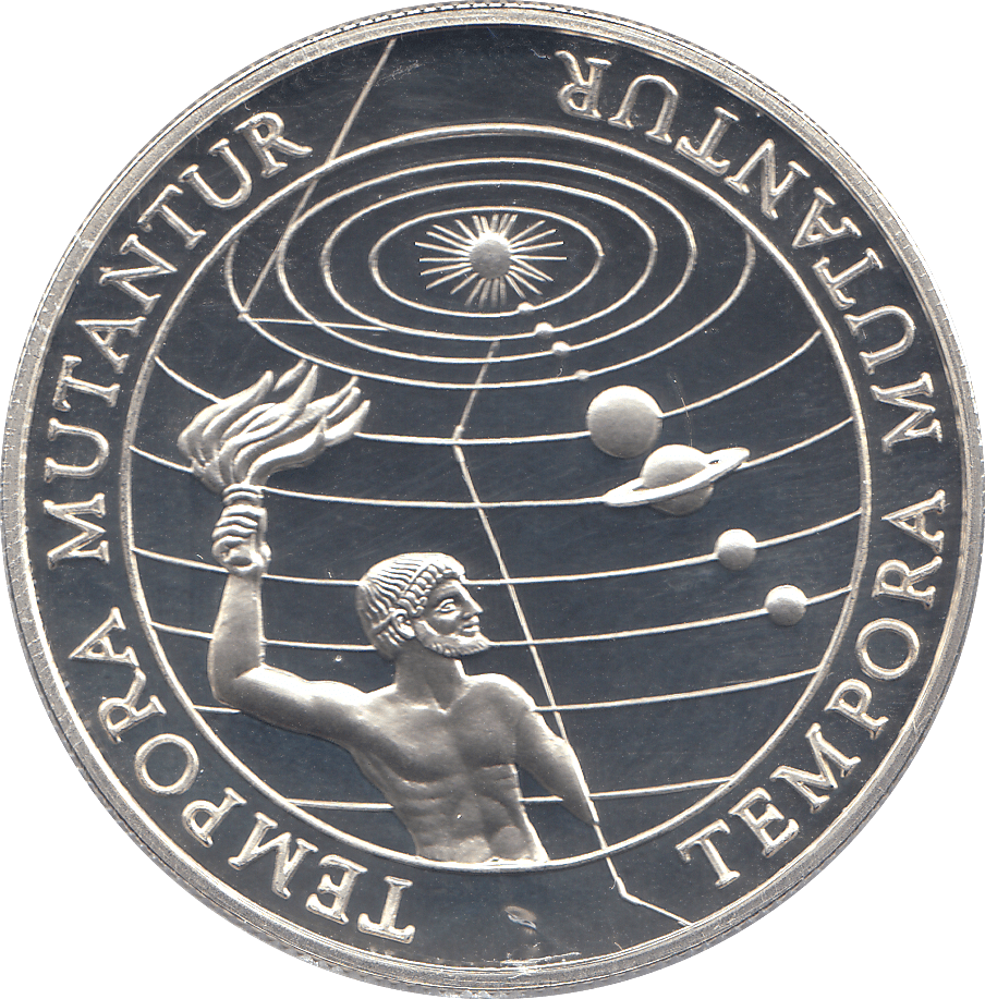 2000 SILVER MILLENNIUM COIN FIVE DOLLARS KIRIBATI SAMOA ( PROOF ) - SILVER PROOF - Cambridgeshire Coins