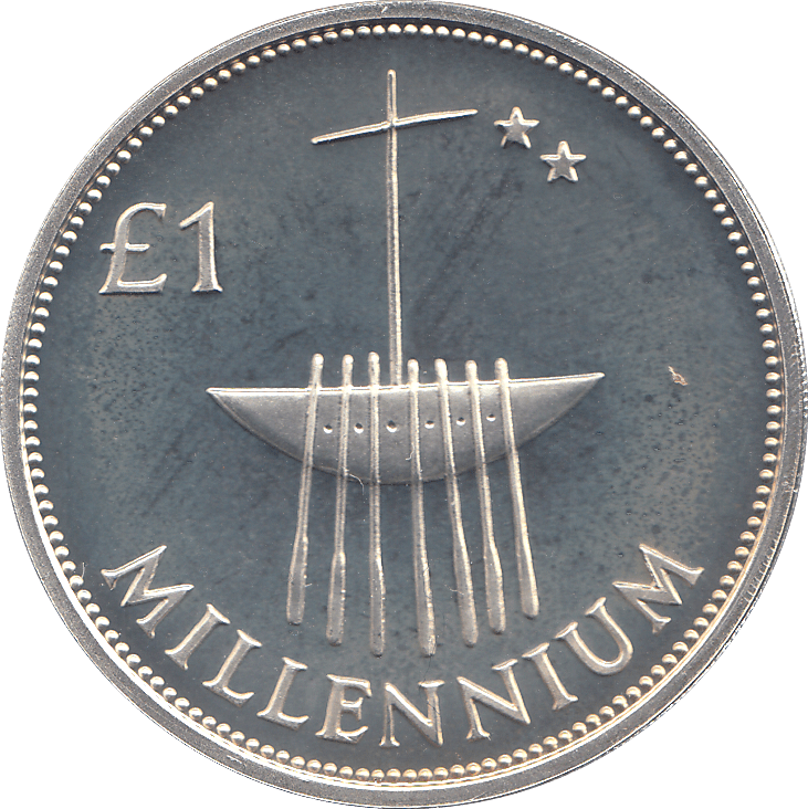 2000 SILVER MILLENNIUM COIN ONE POUND IRELAND ( PROOF ) - SILVER PROOF - Cambridgeshire Coins