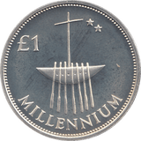 2000 SILVER MILLENNIUM COIN ONE POUND IRELAND ( PROOF ) - SILVER PROOF - Cambridgeshire Coins