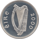 2000 SILVER MILLENNIUM COIN ONE POUND IRELAND ( PROOF ) - SILVER PROOF - Cambridgeshire Coins