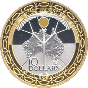 2000 SILVER MILLENNIUM COIN TEN DOLLARS AUSTRALIA ( PROOF ) - SILVER PROOF - Cambridgeshire Coins