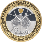 2000 SILVER MILLENNIUM COIN TEN DOLLARS AUSTRALIA ( PROOF ) - SILVER PROOF - Cambridgeshire Coins