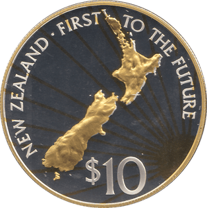 2000 SILVER MILLENNIUM COIN TEN DOLLARS NEW ZEALAND ( PROOF ) - SILVER PROOF - Cambridgeshire Coins