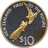 2000 SILVER MILLENNIUM COIN TEN DOLLARS NEW ZEALAND ( PROOF ) - SILVER PROOF - Cambridgeshire Coins