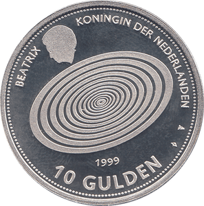 2000 SILVER MILLENNIUM COIN TEN GULDEN NETHERLANDS ( PROOF ) - SILVER PROOF - Cambridgeshire Coins