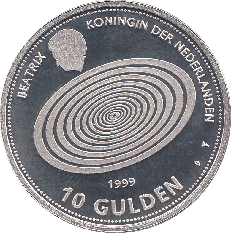 2000 SILVER MILLENNIUM COIN TEN GULDEN NETHERLANDS ( PROOF ) - SILVER PROOF - Cambridgeshire Coins