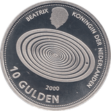 2000 SILVER MILLENNIUM COIN TEN GULDEN NETHERLANDS ( PROOF ) - SILVER PROOF - Cambridgeshire Coins