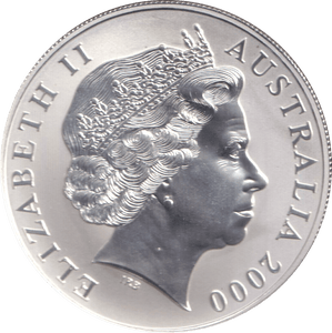 2000 SILVER ONE DOLLAR AUSTRALIA - SILVER WORLD COINS - Cambridgeshire Coins
