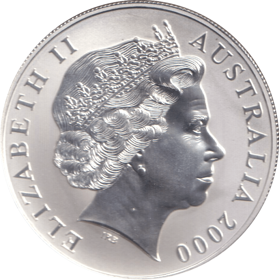 2000 SILVER ONE DOLLAR AUSTRALIA - SILVER WORLD COINS - Cambridgeshire Coins