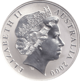2000 SILVER ONE DOLLAR AUSTRALIA - SILVER WORLD COINS - Cambridgeshire Coins