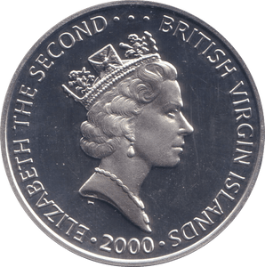 2000 SILVER PROOF $10 BRITISH VIRGIN ISLANDS - SILVER WORLD COINS - Cambridgeshire Coins