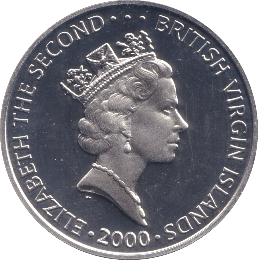 2000 SILVER PROOF $10 BRITISH VIRGIN ISLANDS - SILVER WORLD COINS - Cambridgeshire Coins