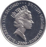 2000 SILVER PROOF $10 BRITISH VIRGIN ISLANDS - SILVER WORLD COINS - Cambridgeshire Coins