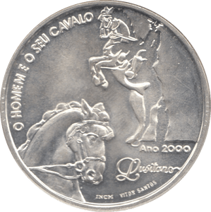 2000 SILVER PROOF 1000 ESCUDOS PORTUGAL - SILVER WORLD COINS - Cambridgeshire Coins