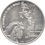 2000 SILVER PROOF 1000 ESCUDOS PORTUGAL - SILVER WORLD COINS - Cambridgeshire Coins