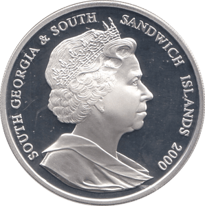 2000 SILVER PROOF £2 COMMEMORATIVE COIN QUEEN MOTHER SANDWICH ISLANDS - SILVER WORLD COINS - Cambridgeshire Coins