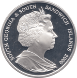 2000 SILVER PROOF £2 COMMEMORATIVE COIN QUEEN MOTHER SANDWICH ISLANDS - SILVER WORLD COINS - Cambridgeshire Coins