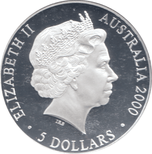 2000 SILVER PROOF 5 DOLLAR AUSTRALIA 7 FIGURES - SILVER WORLD COINS - Cambridgeshire Coins