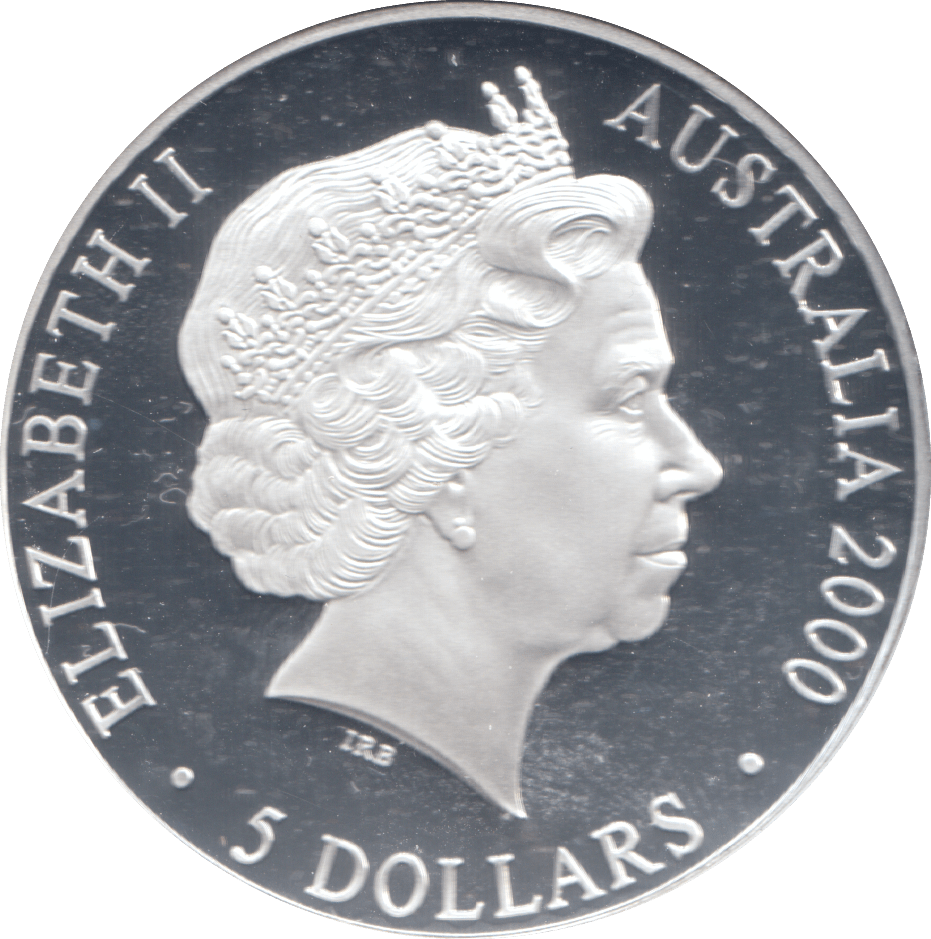 2000 SILVER PROOF 5 DOLLAR AUSTRALIA 7 FIGURES - SILVER WORLD COINS - Cambridgeshire Coins