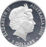 2000 SILVER PROOF 5 DOLLAR AUSTRALIA 7 FIGURES - SILVER WORLD COINS - Cambridgeshire Coins