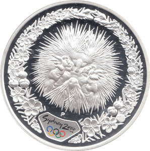 2000 SILVER PROOF 5 DOLLAR AUSTRALIA ECHIDNA - SILVER WORLD COINS - Cambridgeshire Coins