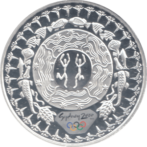 2000 SILVER PROOF 5 DOLLAR AUSTRALIA FESTIVAL OF DREAMING - SILVER WORLD COINS - Cambridgeshire Coins