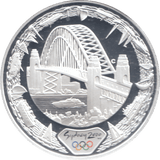 2000 SILVER PROOF 5 DOLLAR AUSTRALIA HARBOUR BRIDGE - SILVER WORLD COINS - Cambridgeshire Coins
