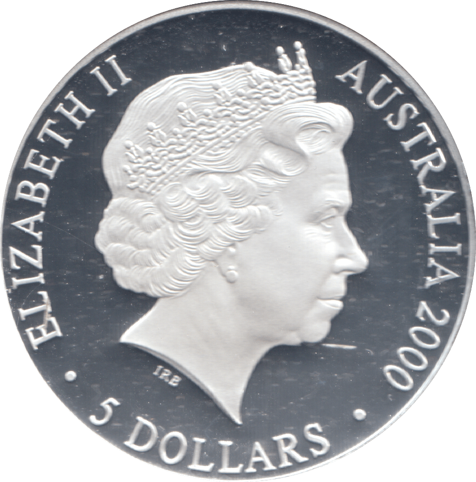 2000 SILVER PROOF 5 DOLLAR AUSTRALIA HARBOUR BRIDGE - SILVER WORLD COINS - Cambridgeshire Coins