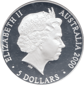 2000 SILVER PROOF 5 DOLLAR AUSTRALIA HARBOUR OF LIFE - SILVER WORLD COINS - Cambridgeshire Coins