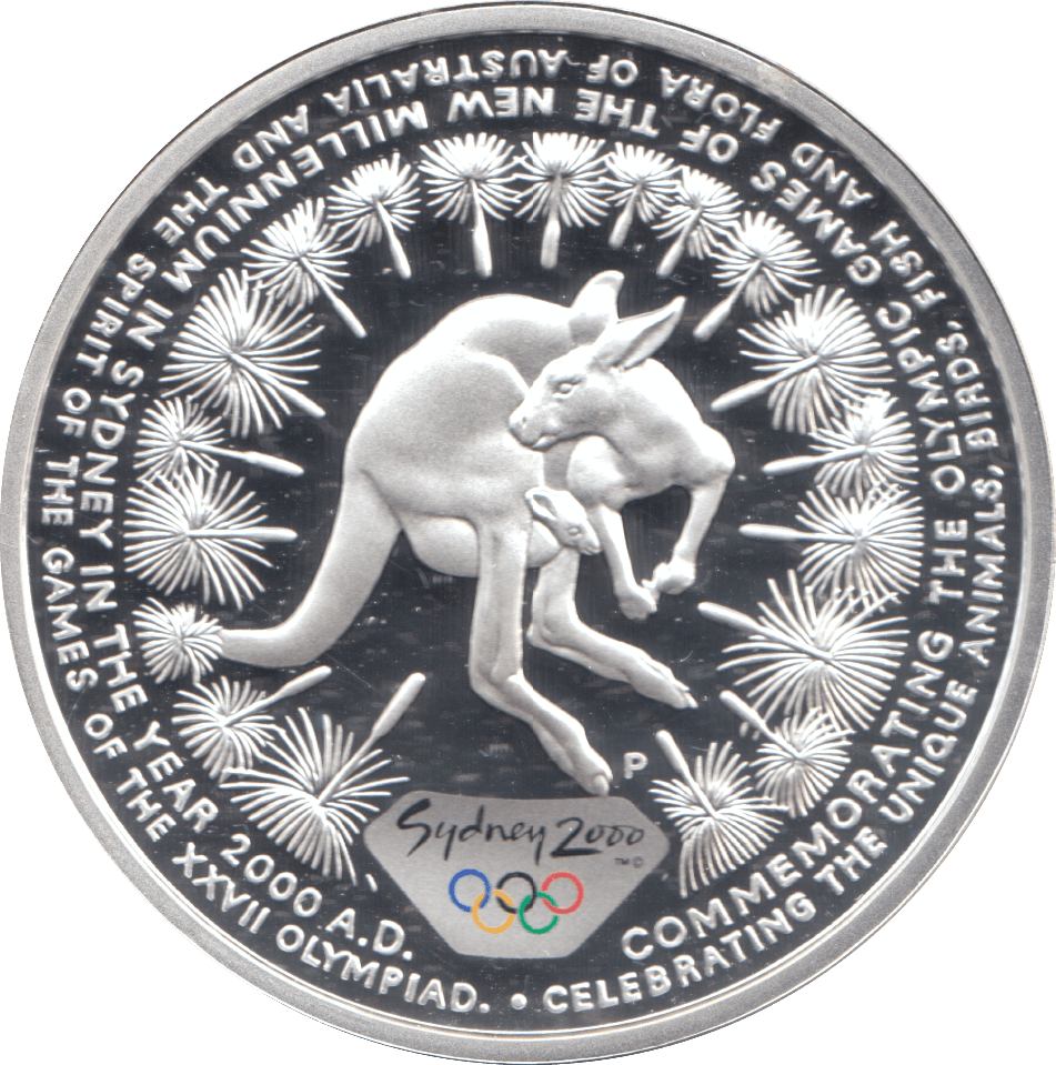 2000 SILVER PROOF 5 DOLLAR AUSTRALIA KANGAROO - SILVER WORLD COINS - Cambridgeshire Coins