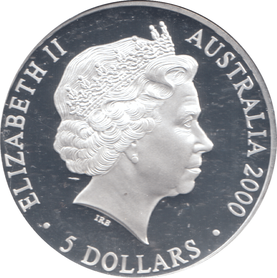 2000 SILVER PROOF 5 DOLLAR AUSTRALIA KOALA - SILVER WORLD COINS - Cambridgeshire Coins
