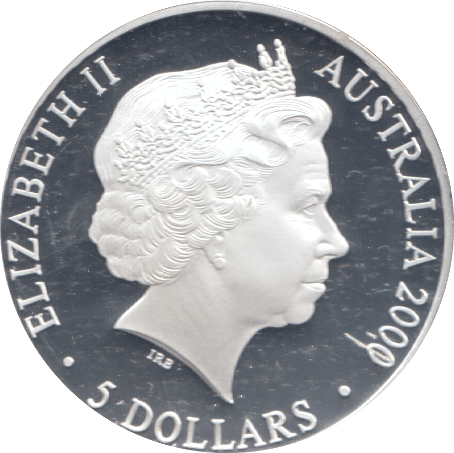 2000 SILVER PROOF 5 DOLLAR AUSTRALIA KOOKABURRA - SILVER WORLD COINS - Cambridgeshire Coins