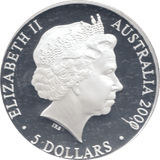 2000 SILVER PROOF 5 DOLLAR AUSTRALIA KOOKABURRA - SILVER WORLD COINS - Cambridgeshire Coins