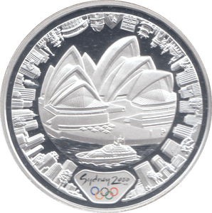 2000 SILVER PROOF 5 DOLLAR AUSTRALIA OPERA HOUSE - SILVER WORLD COINS - Cambridgeshire Coins